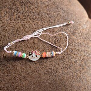 1$ Add On⭐ Cute Calico Cat Pink Bracelet
